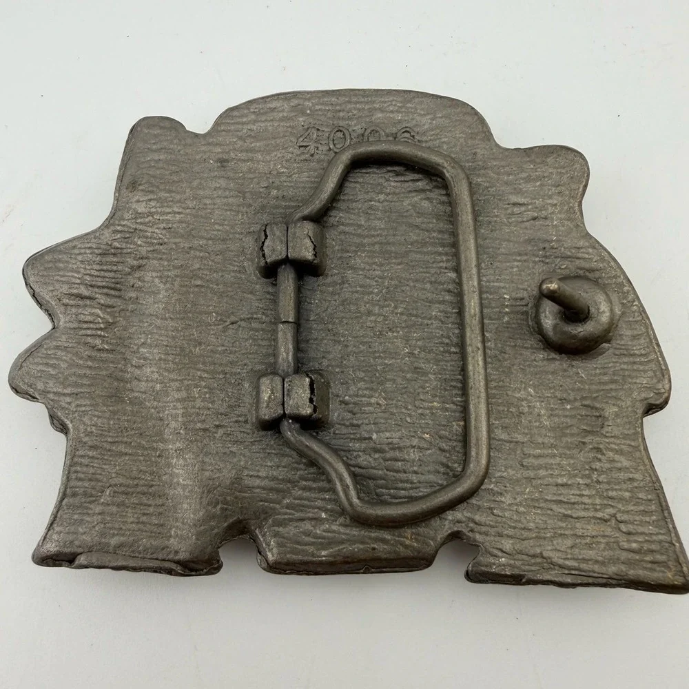 Vintage Tolstabush Vodka Belt Buckle Brass Excellent Vintage Novelty Humor